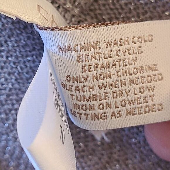 Chico's Womens Open Metallic Silver Metallic Gray Sweater Cardigan XS - Picture 7 of 11